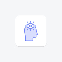 Vision duotone line icon , vector, pixel perfect, illustrator file