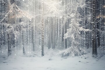 Christmas snow blizzard outdoors. .