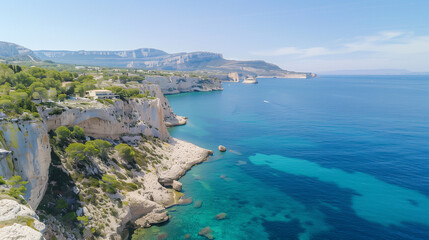 Obraz premium Rocky Coast in Southern France
