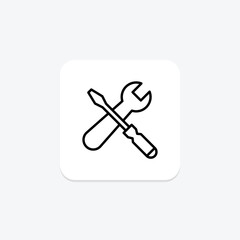 Service line icon , vector, pixel perfect, illustrator file
