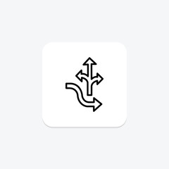 Flexibility line icon , vector, pixel perfect, illustrator file