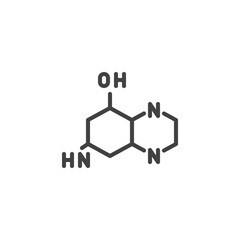 Scientific formula vector icon