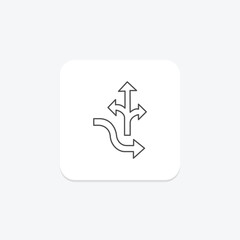 Flexibility thinline icon , vector, pixel perfect, illustrator file