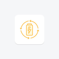 Energy Saving duotone line icon , vector, pixel perfect, illustrator file