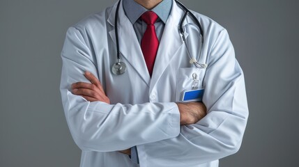 The doctor in white uniform