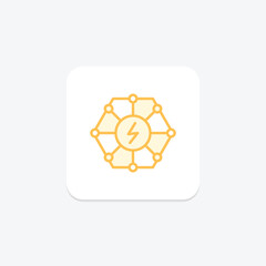 Energy Transformation duotone line icon , vector, pixel perfect, illustrator file