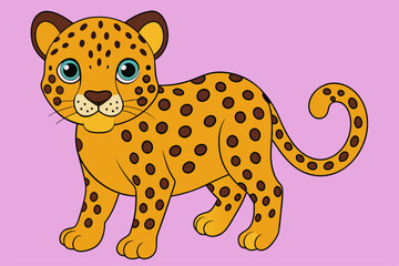 Realistic Leopard Vector Illustration for Graphic Design Projects High Quality, Detailed, and Versatile Artwork