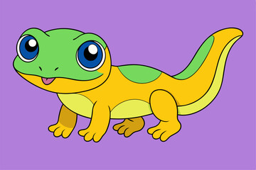 Adorable Lizard Vector Graphic For Web And Print. Premium Lizard Illustration For All Creative Projects.