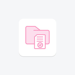 File Access duotone line icon , vector, pixel perfect, illustrator file