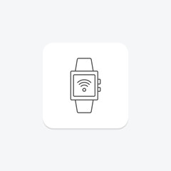 Free Smartwatch thinline icon , vector, pixel perfect, illustrator file