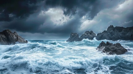 waves relentlessly crash