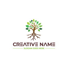 Obraz premium Professional Tree And Brances Logo Design Concept