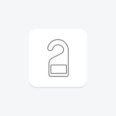 Hanger  Label thinline icon , vector, pixel perfect, illustrator file