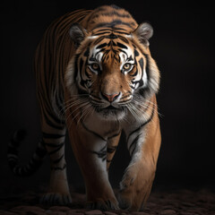 Obraz premium CLOSEUP PHOTO OF AN ANIMAL THE TIGER