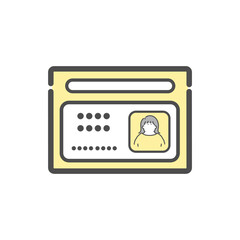 運転免許証　イラスト