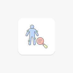 Medical Symptoms lineal color icon , vector, pixel perfect, illustrator file