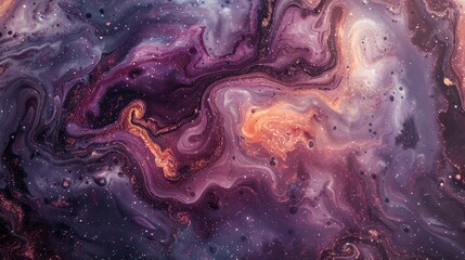 Abstract colorful background resembling galaxy space with swirling colors