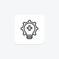 Medical Innovation line icon , vector, pixel perfect, illustrator file