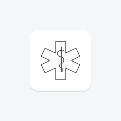 Medical thinline icon , vector, pixel perfect, illustrator file