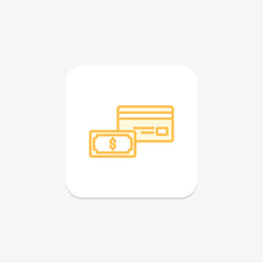 Payment Agreement duotone line icon , vector, pixel perfect, illustrator file