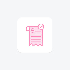 Payment Transfer duotone line icon , vector, pixel perfect, illustrator file