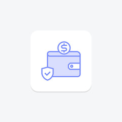 Payment Compliance duotone line icon , vector, pixel perfect, illustrator file