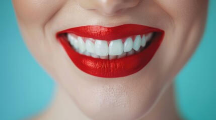 Obraz premium The beautiful red lips