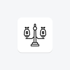 Payment Details line icon , vector, pixel perfect, illustrator file