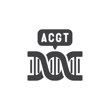 dna helix with acgt speech bubble clip art preview