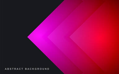 Obraz premium 3D abstract background overlapping layers on space with colorful arrow decoration. Motion style concept modern graphic design element