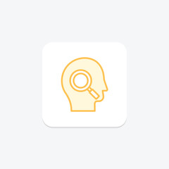 Self Discovery duotone line icon , vector, pixel perfect, illustrator file