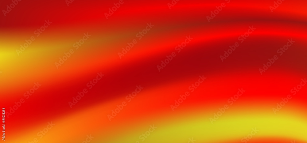 Poster red and yellow color gradient abstract background. flowing lines of yellow and red gradation wallpap