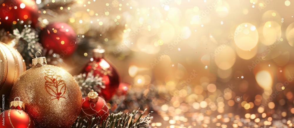 Poster background for christmas and new year celebration with room for text or image placement. creative ba