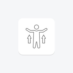 Self Realization thinline icon , vector, pixel perfect, illustrator file