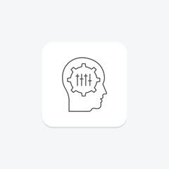 Self Actualization thinline icon , vector, pixel perfect, illustrator file