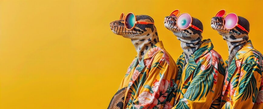 Ball Python Trio in Sunglasses