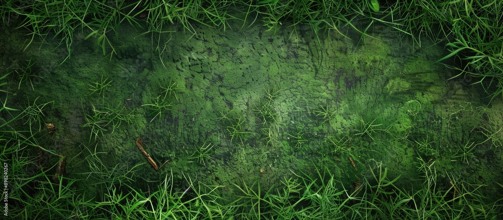 Aufkleber a detailed background of lush green grass with an unoccupied area suitable for text or graphics know