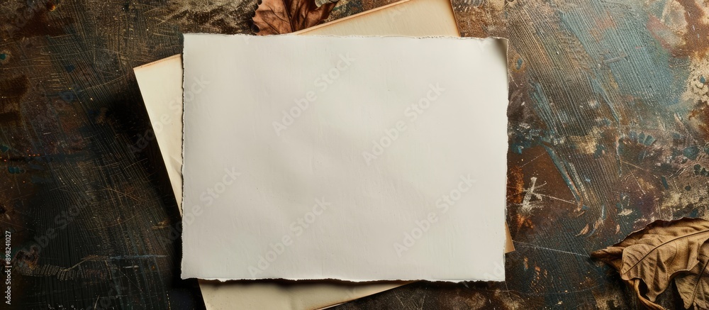 Poster a broadsheet serving as a blank canvas for mockup designs is ready for use with ample copy space ima