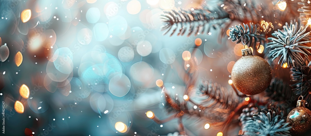 Poster blurred background with copy space image for christmas and new year holidays