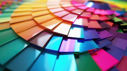 Fototapeta premium rainbow color wheel