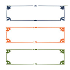 Obraz premium set of colorful text box 