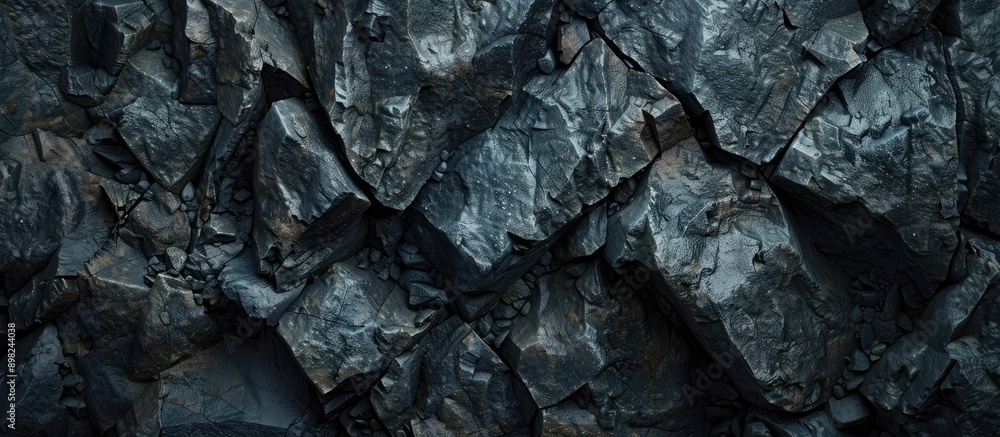 Fototapete background featuring texture of dark rocks with copy space image