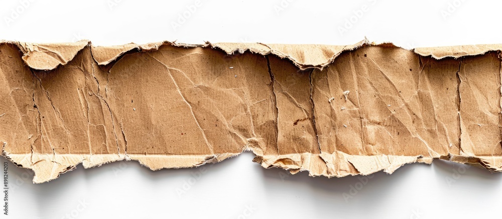 Poster cardboard strip isolated on a white background with copy space image