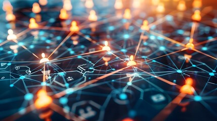 An integrated communication hub where people are seamlessly connecting through voice, video, messaging, and email, symbolized by interconnected digital threads