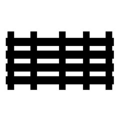 Obraz premium illustration fence | black and white