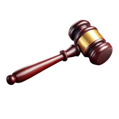 Wooden judges gavel, a symbol of judicial authority