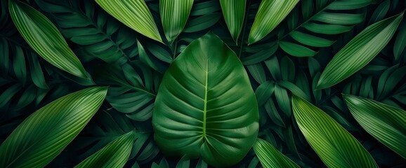 Tropical Paper Palm Leaves And Branches Frame, Offering A Summer Exotic Feel With Vibrant Greenery