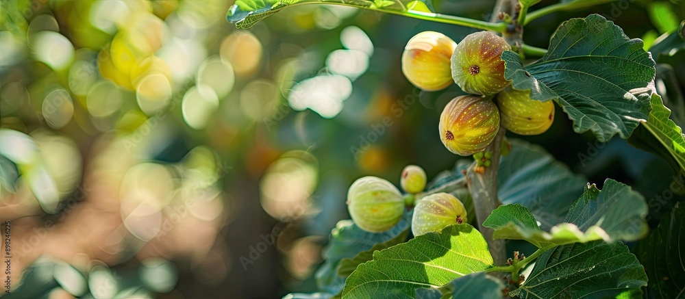 Poster the bordissot negra rimada fig tree and its unique variegated fruits make for an eye catching copy s