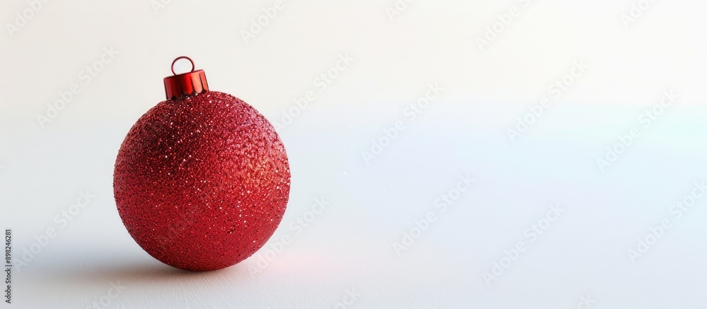 Aufkleber A Christmas ornament set against a white backdrop suitable for adding text or images. Creative banner. Copyspace image