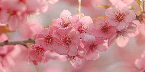 Obraz premium A high-quality image of a bouquet of pink flowers